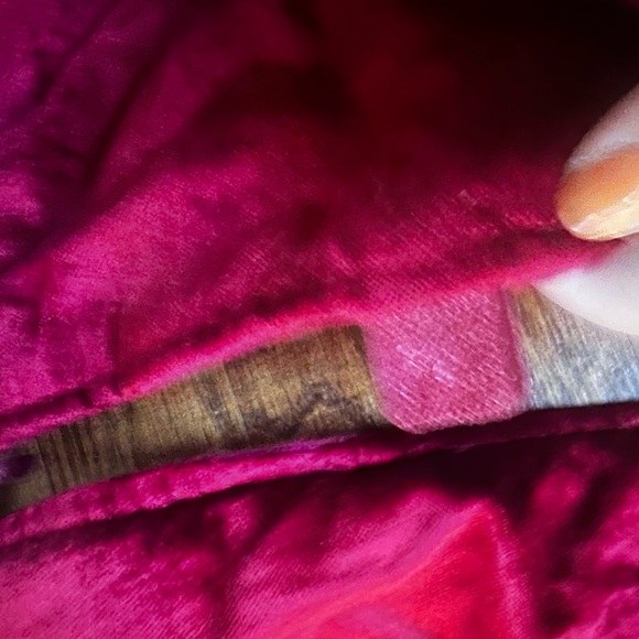 Red Velvet and Satin Tree Skirt Wondershop - Picture 4 of 6